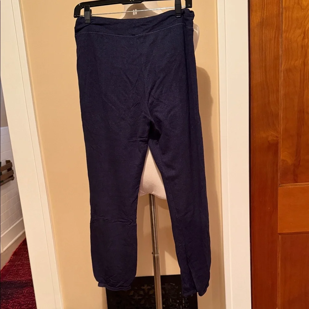 Sundry Navy Lightweight Sweatpants with White/Yellow Tie - Picture 3 of 3